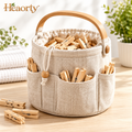 Fabric Cleaning Supply Caddy – Portable Organizer with Carry Handle & Outer Pockets main